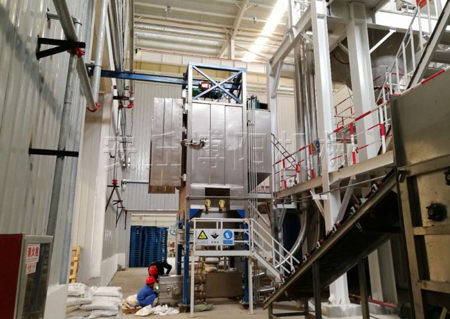 解袋式吨袋拆包机+管链提升机