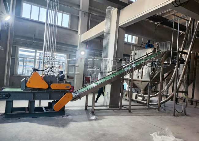 挤压振散装置+自动拆包机+管链投加系统