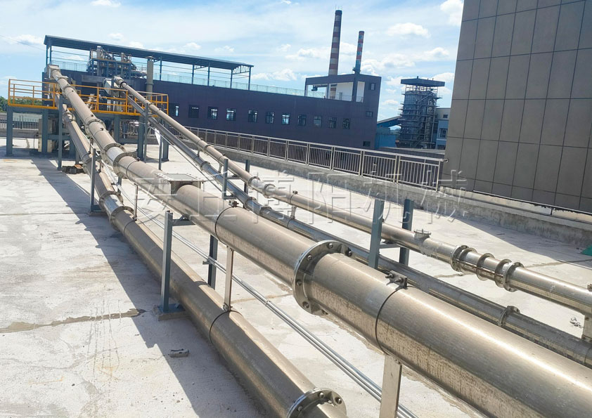 双酚A管链式输送机厂家  潍坊管链输送机案例