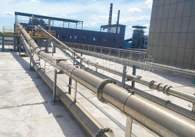 双酚A管链式输送机厂家  潍坊管链输送机案例