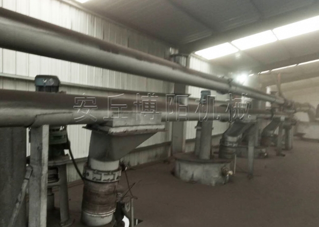 钙粉管链输送机案例  浙江管链式输送设备