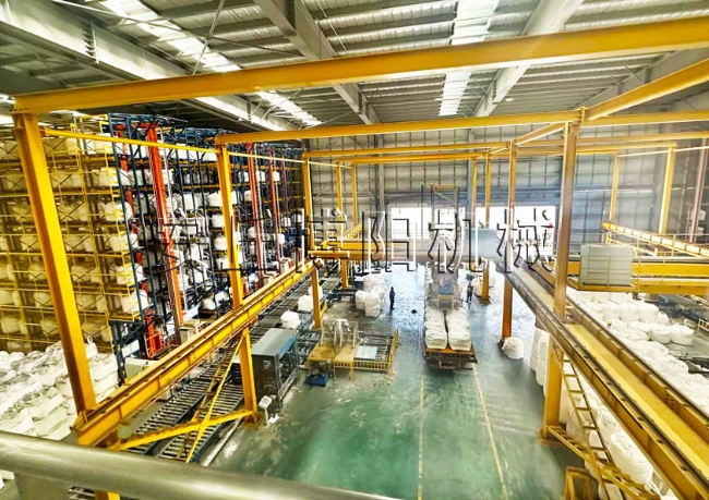 氧化镁吨袋装车机工作视频 吨袋装车系统助力企业自动化升级