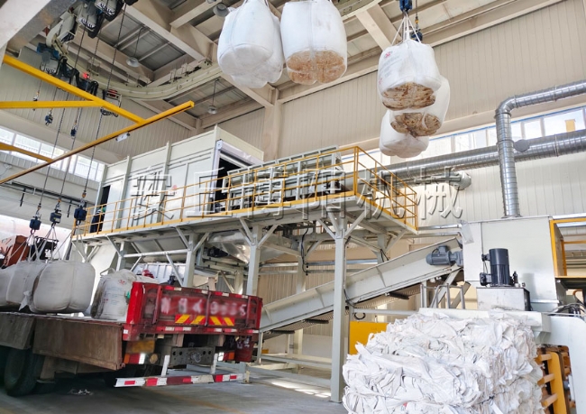 碳酸钙粉全自动吨袋拆包机 侧切式吨袋自动拆包机工作流程